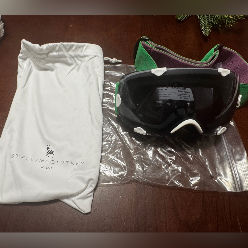 Stella McCartney Kids Green and Black Ski Goggles